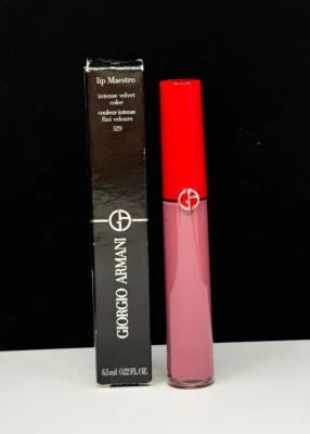 Giorgio Armani Lip Maestro Intense Velvet Color ROSE PLUM 529 6.5 ml *CHECK - Image 1 of 4