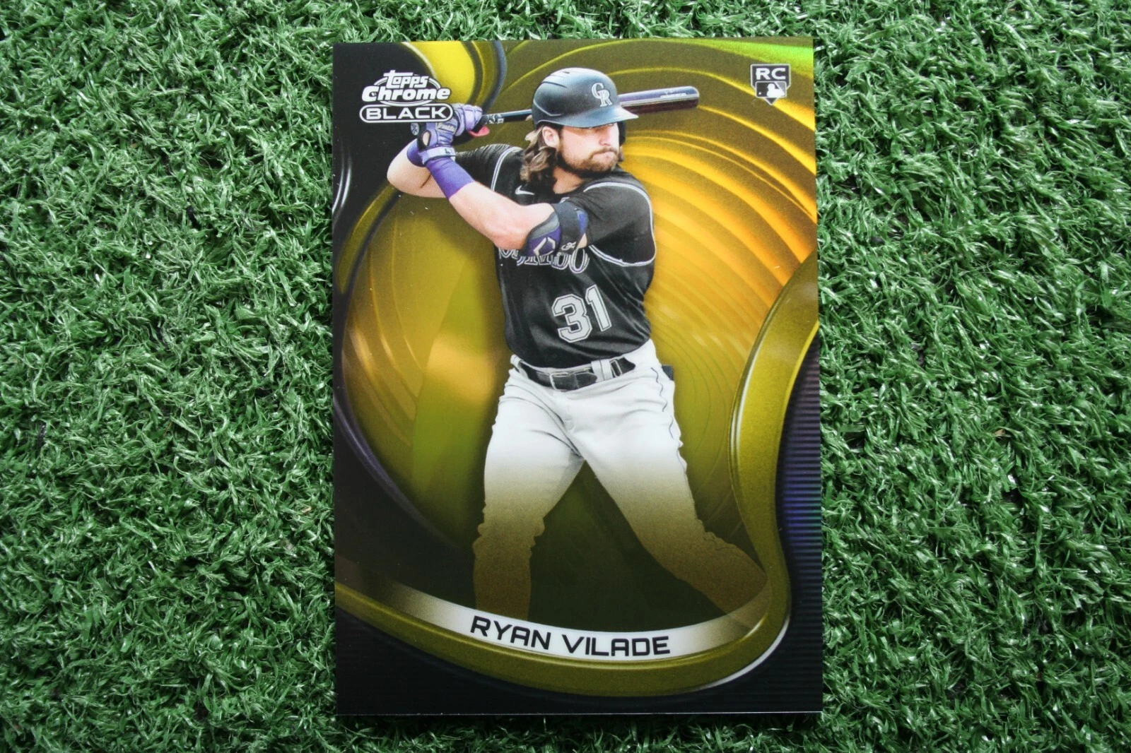 Ryan Vilade 2022 Topps Chrome Black #17 Gold Refractor /50 Rookie RC