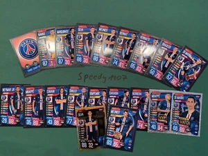 Topps Champions League 2019 2020 all 19 Paris PSG Neymar complete Match Attax - Bild 1 von 1