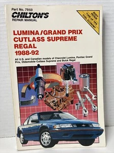 Chilton GM Lumina Grand Prix Cutlass Supreme Regal 1988-92 Repair Manual # 7950 - Picture 1 of 12