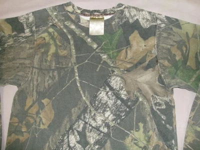 CAMISETA SUDADERA VINTAGE AÑOS 90 MUSSY OAK FIELD STAFF JUVENIL TALLA L BOSQUE CAMUFLAJE MANGA LARGA Foto 1 de 4