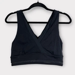 Fabletics Größe LARGE schwarz Lola Medium Unterstützung Racerback Athletik Fitness Sport BH - Bild 1 von 9