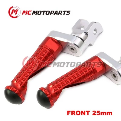 For Suzuki GSXR 750 06-21 20 19 18 17 16 MPRO 25mm Extended RED Front Foot Pegs Foto 1 de 4