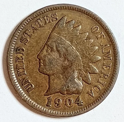 Indian Head Penny "1"Coin Lot 1904* VERY NICE*BETTER DATE $ FREE SHIPPING $ #645 - Image 1 of 2