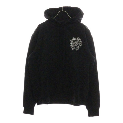 FELPA CON CAPPUCCIO PULLOVER CHROME HEARTS SWTSHRT PLVR STAMPA OSAKA NERA usata 53c1900153e743