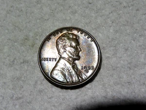 Sehr schönes original teils rotes Stempelglanz 1933d Lincoln Cent DF2 - Bild 1 von 2