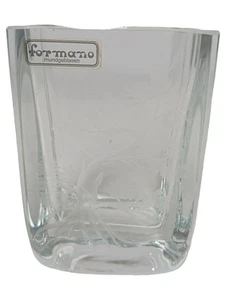 Formano Glasvase transparent Baum Motiv 15cm Tischvase Deko Vase - Bild 1 von 2