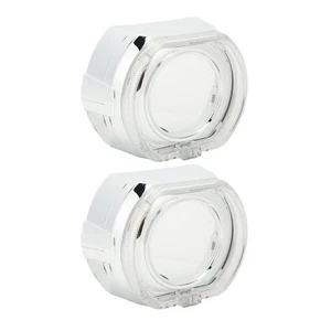 (White Light)3 Inch Bi Xenon LED Lens Headlight Trim Cover 12V 5W Bright Light - Picture 1 of 12