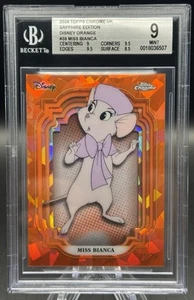 2024 Topps Disney Sapphire Miss Bianca Rescuers Orange Refractor /25 BGS 9 Mint! - Picture 1 of 2