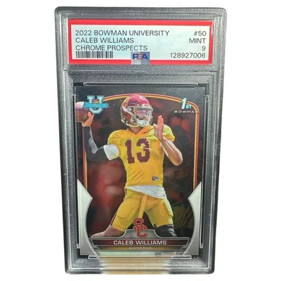 Bowman University 2022 - Caleb Williams Chrome Prospects #50 (RC) Foto 1 de 4