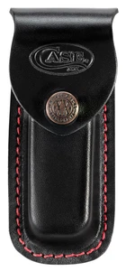 Etui XX Messer 50216 schwarz Leder Knopf Druckknopf Gürtelscheide für Taschenmesser - Bild 1 von 1