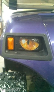 CLUB CART GOLF CART YELLOW Eyes HeadLight Covers - Bild 1 von 10