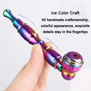 4.3" Metal Detachment Tobacco Smoking Pipe with Cap Lid Screen and Box Hand Pipe - Picture 1 of 7