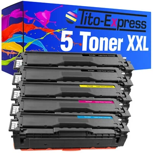 Laser Toner Kartuschen PlatinumSerie 5er Set für Samsung CLT K 504 S CLT C 504 S - Bild 1 von 10
