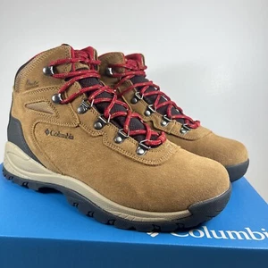 Columbia Women's Newton Ridge Plus WP Amped Waterproof Hiking Boot Tan Size 9W - Picture 1 of 7