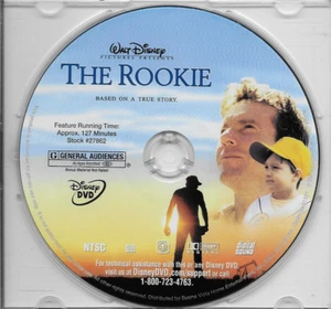 The Rookie 2002 Standard Edition DVD Like New DISC ONLY - Imagen 1 de 2