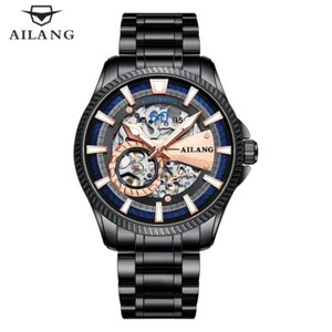AILANG Men's Watch Fashion Hollow Automatic Mechanical Wristwatches Waterproof - Picture 1 of 12