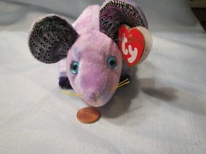 TY ZODIAC RAT 2000 Beanie Baby THE RAT 6" Mint with Mint Tag New Free Shipping - Picture 1 of 8