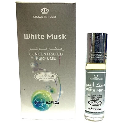White Musk - 6ml - Concentrated Perfume Oil - Al Rehab - Roll On - Single Bottle