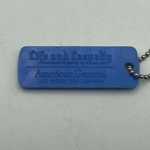 Vintage American General Life + Casualty Insurance Co. Tennessee FOB Keychain  / - Picture 1 of 12