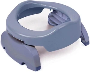 Potette plus 2 en 1 portátil orinal asiento gris brumoso con forros bolsa de transporte - Imagen 1 de 7