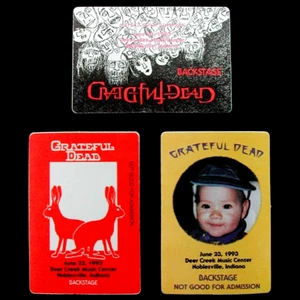 Grateful Dead Backstage Pass Deer Creek Indiana 1993 IN 6/21/93 6/22/93 6/23/93 - Picture 1 of 5