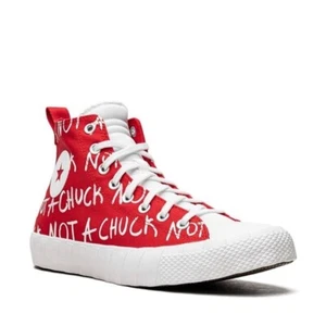 Converse High Tops UNT1TL3D  Red White Mens 9 Womens 11 - Picture 1 of 9