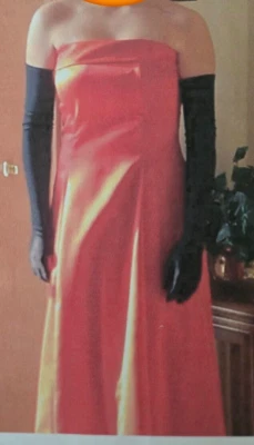 Baile de graduación Queen/Drag Queen/Regreso a casa/Noche/Vestido formal/Chal - ROJO - Talla 9/10 Foto 1 de 4