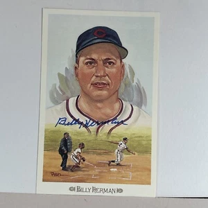 Billy Herman Cubs Signed Autographed Baseball Hall HOF Perez Steele Postcard 43 - Picture 1 of 7