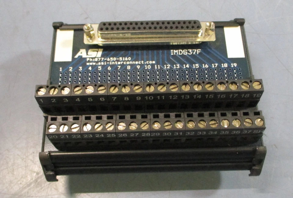 (Lot of 5) ASI IMDS37F Compact 37 Pin Interface Module - Image 1 of 4