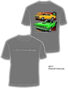 T-shirt homme Plymouth Hemi Cuda sous licence Hot Rod Mopar - Photo 1/5