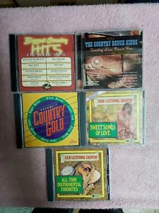 5 Compilation Music Cd Bundle ( Biggest Country Hits Of The 90's, Country Dance - Picture 1 of 4