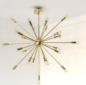 Mi Siècle Style Grand & Petit 24 Bras Lustre Spoutnik Décor Lumière Plafond
