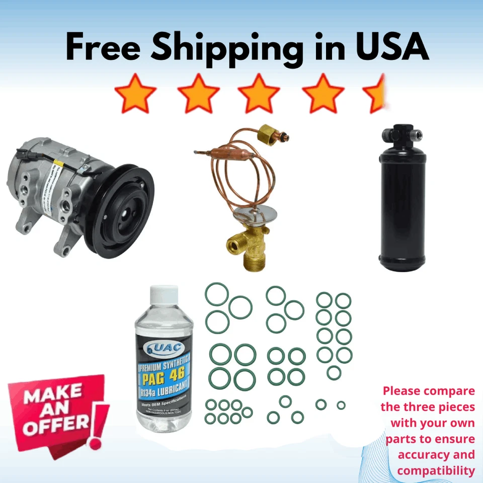 Compressor & Valve A/C Fit Nissan D21 1992-1994 - Imagem 1 de 1