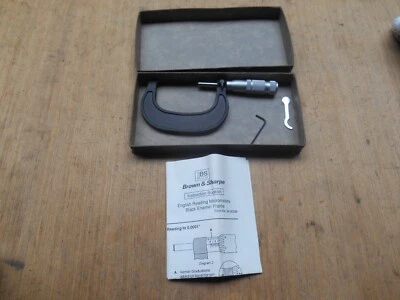Brown & Sharpe 599-3-44 2-3" Outside Micrometer, .0001", New - Image 1 of 3