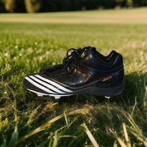 ✅Adidas Scorch Lightning D Low Cleat - Men's Football Size 13 Shoe Black/White - Picture 1 of 10