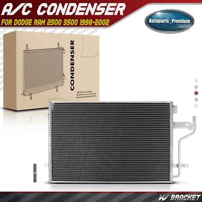 AC Condenser A/C Air Conditioning w/ Brakcet for Dodge Ram 2500 3500 1998-2002 - Image 1 of 4