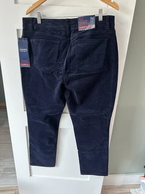 Pantalones Chaps Slimming Fit Azul Marino Terciopelo Pana Talla 16S Nuevos con Etiquetas Rectos Foto 1 de 4