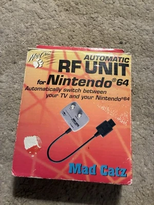 Convertidor RF Alta Frecuencia Nintendo 64 Mad Catz Modelo 3024 *SOLO EN CAJA* De Colección Foto 1 de 2