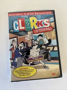 Clerks Uncensored (DVD, 2001, 2-Disc Set) Animated VG+ Discs See Condition - Foto 1 di 5