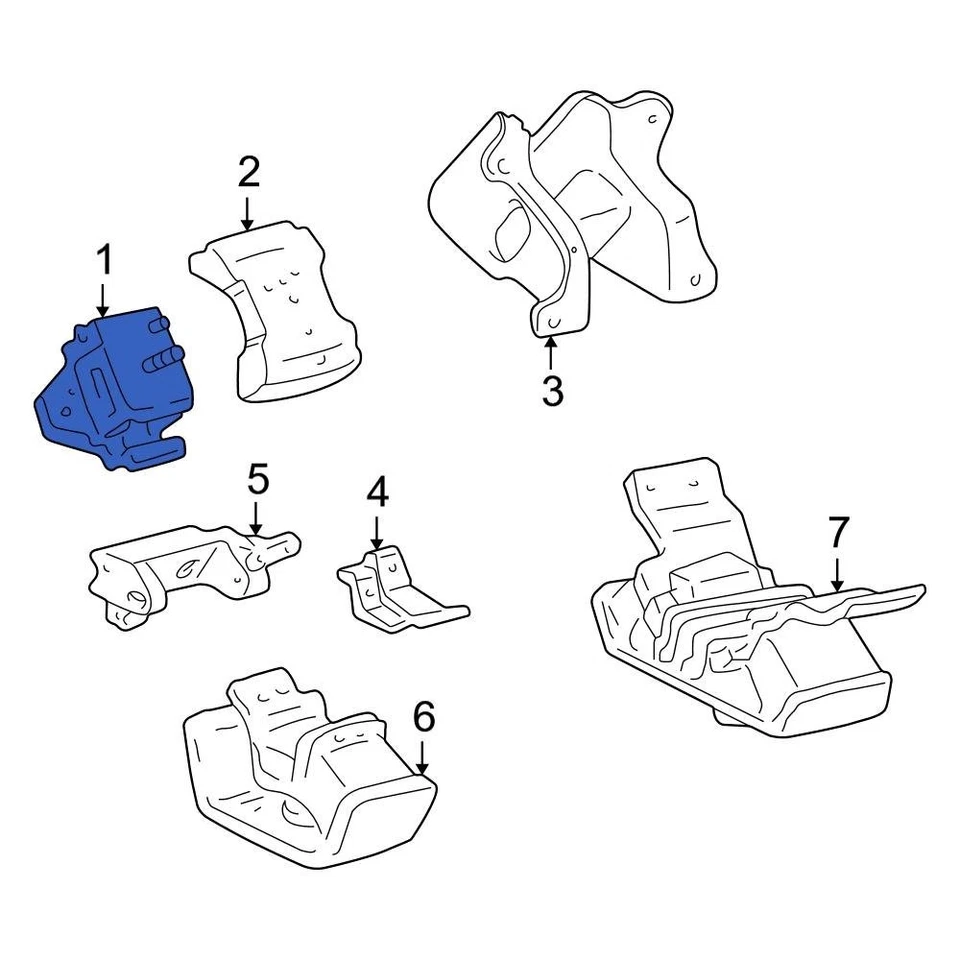 For Toyota Tacoma 2000-2004 Toyota 1236162160 Front Engine Mount - Image 1 of 2