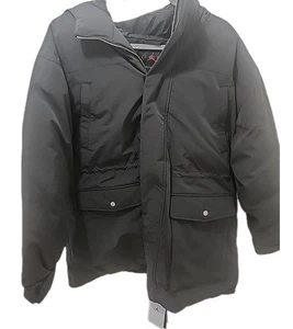 Women’s Nike Air Jordan Down Parka Winter Coat Black FB5085-010 Size Medium NEW - Picture 1 of 6