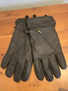 CABELA'S KANGAROO LEATHER ROPER GLOVES ~ L/XL ~ Black ~ Excellent - Picture 1 of 7