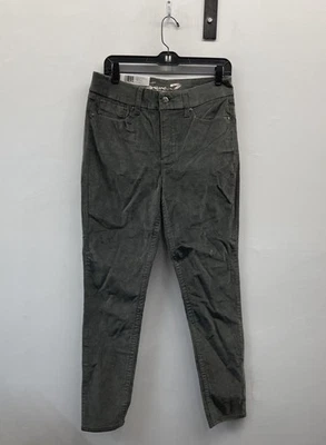 Calça skinny feminina Seven7 cinza barriga menos veludo cintura alta tamanho 10 nova com etiquetas - Imagem 1 de 4