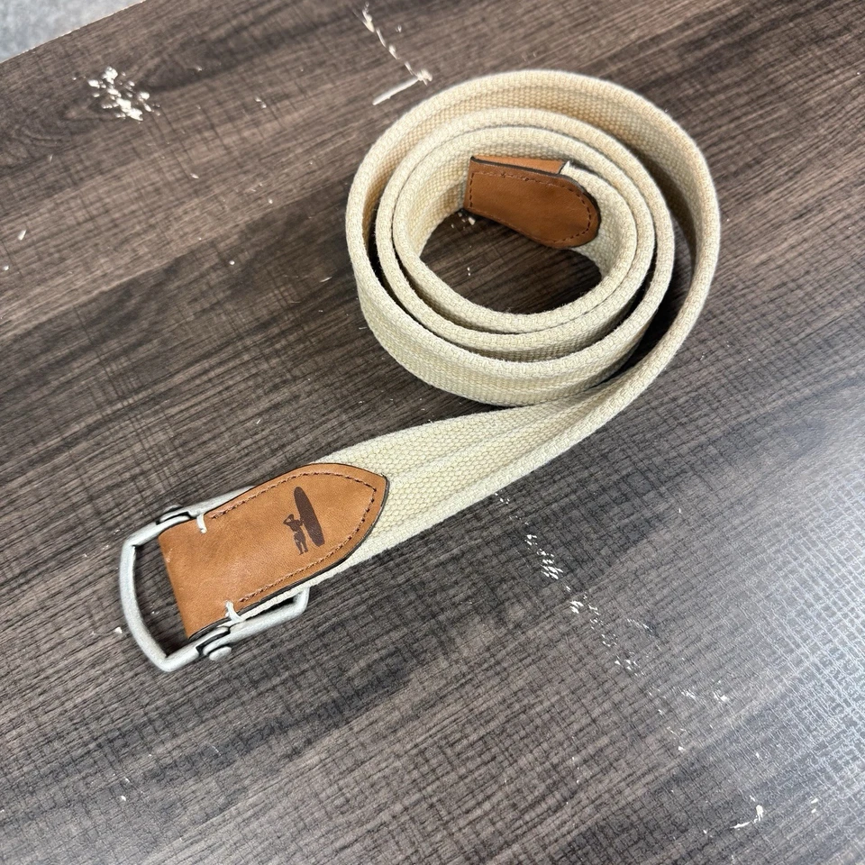 Cinturón Johnnie O Brentwood Para Hombre Mediano 31-33 Caqui Cuero Extremos Anillo D Hecho en EE. UU. Foto 1 de 4