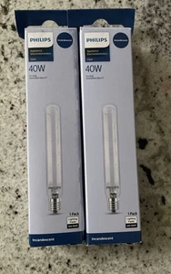 2 Philips Appliance Bulb 40W Clear Intermediate Base T6.5 Light Bulb 120 Volts - Picture 1 of 2