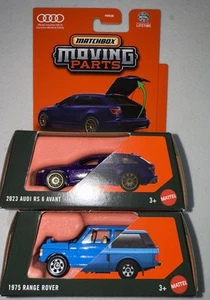Neu 2025 Matchbox Lot 2 (2023 Audi RS6 Avant & 1975 Range Rover) bewegliche Teile - Bild 1 von 1