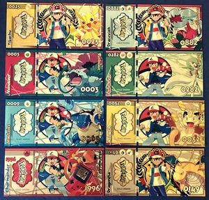 Raro Juego de 8 Piezas Pokémon - *Billete de Lámina de Oro 24k* - Billetes Coleccionables - Imagen 1 de 10
