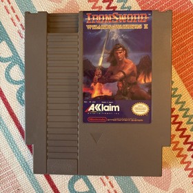 Iron Sword Wizards and Warriors II Nintendo NES Game Cleaned & Tested