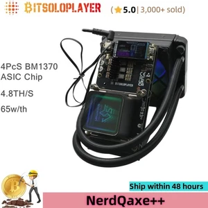 Water Cooling NerdQaxe++ BTC Solo Miner 4.8TH/s BM1370 Chip Home BTC Mining - Picture 1 of 8